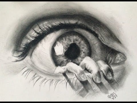 480x360 Realistic Eye Drawing In Charcoalgraphites