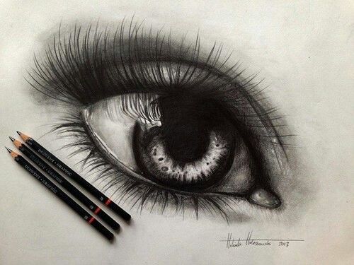 500x375 Realistic Eye Drawing In Color