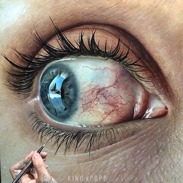 640x640 Realistic Eye Drawings
