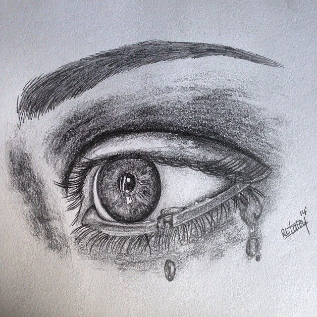 Eye With Tears Drawing at GetDrawings | Free download