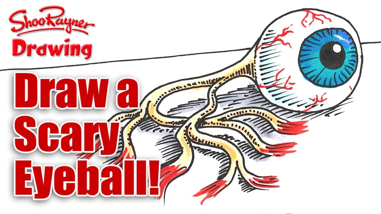 1280x720 How To Draw A Scary Eyeball!