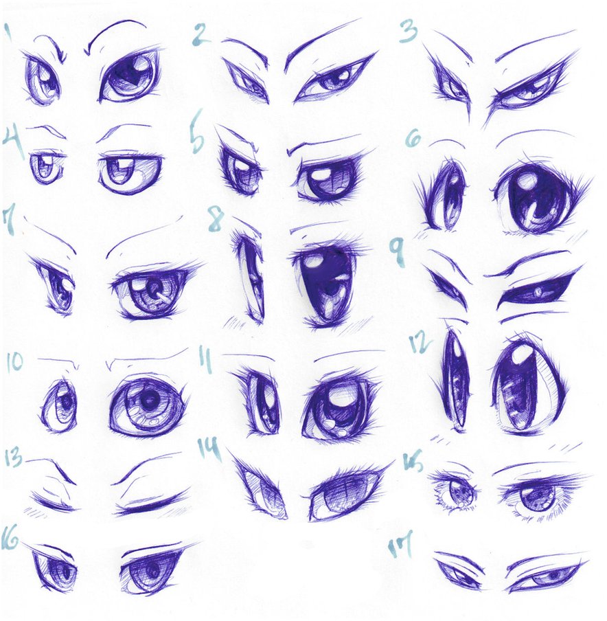 884x904 Animecartoon Eyes  tutorials By Spadesarts