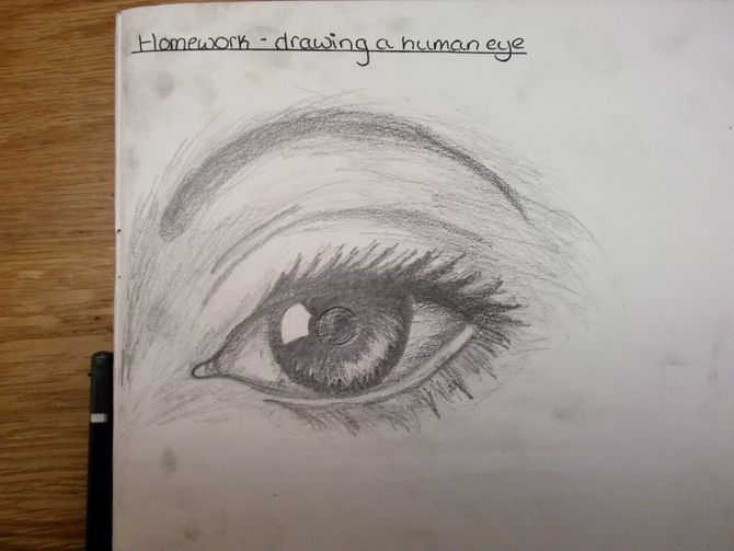 670x503 How To Draw Human Eyes 9 Steps (With Pictures)