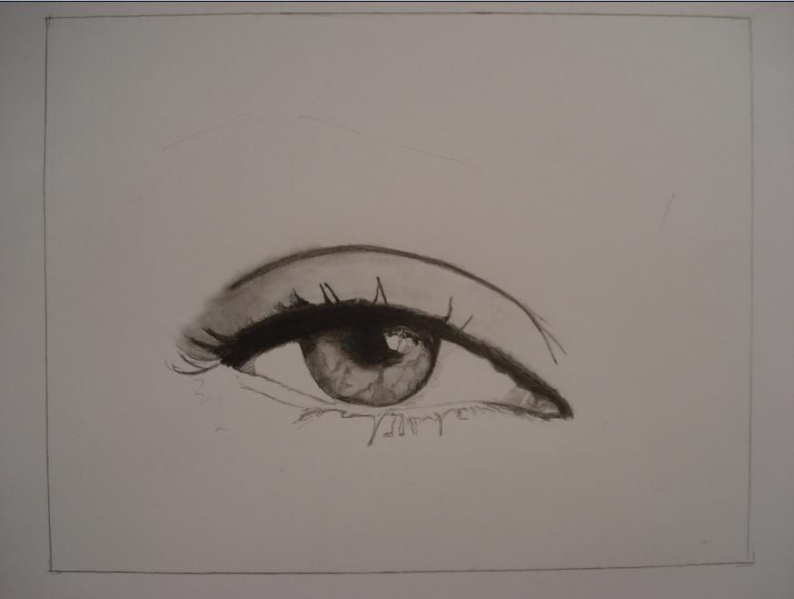874x659 How To Draw The Female Eye 10 Steps (With Pictures)