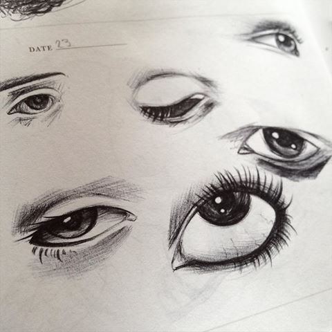 Eyes Looking Up Drawing at GetDrawings | Free download