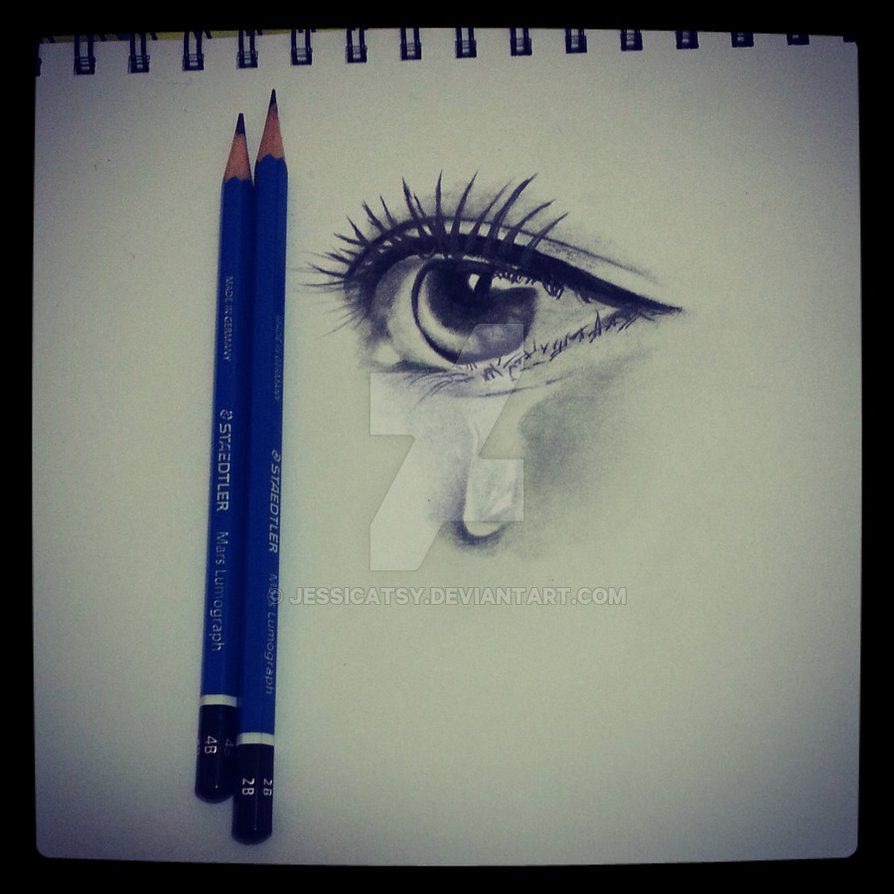 Eyes With Tears Drawing at GetDrawings | Free download