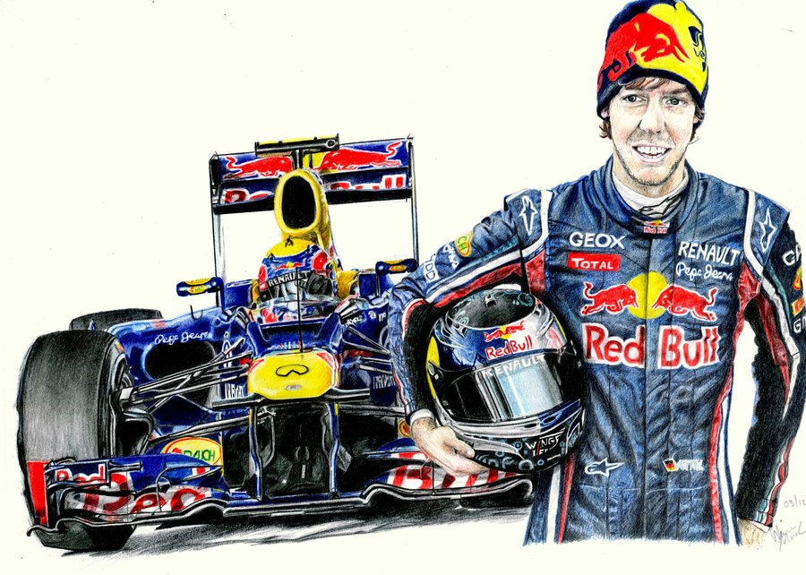 900x642 Red Bull Rb8 And Vettel By On @