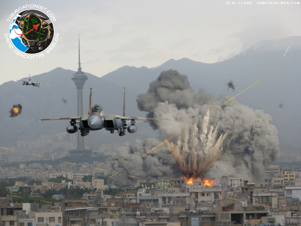1024x768 The Aviationist Image Israeli F 15 Strike On Tehran On Day 1