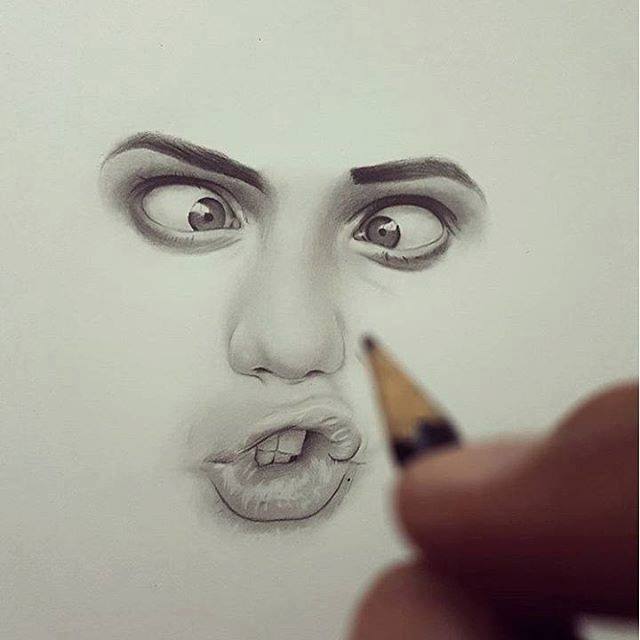 640x640 Face Drawing By Hisham Art