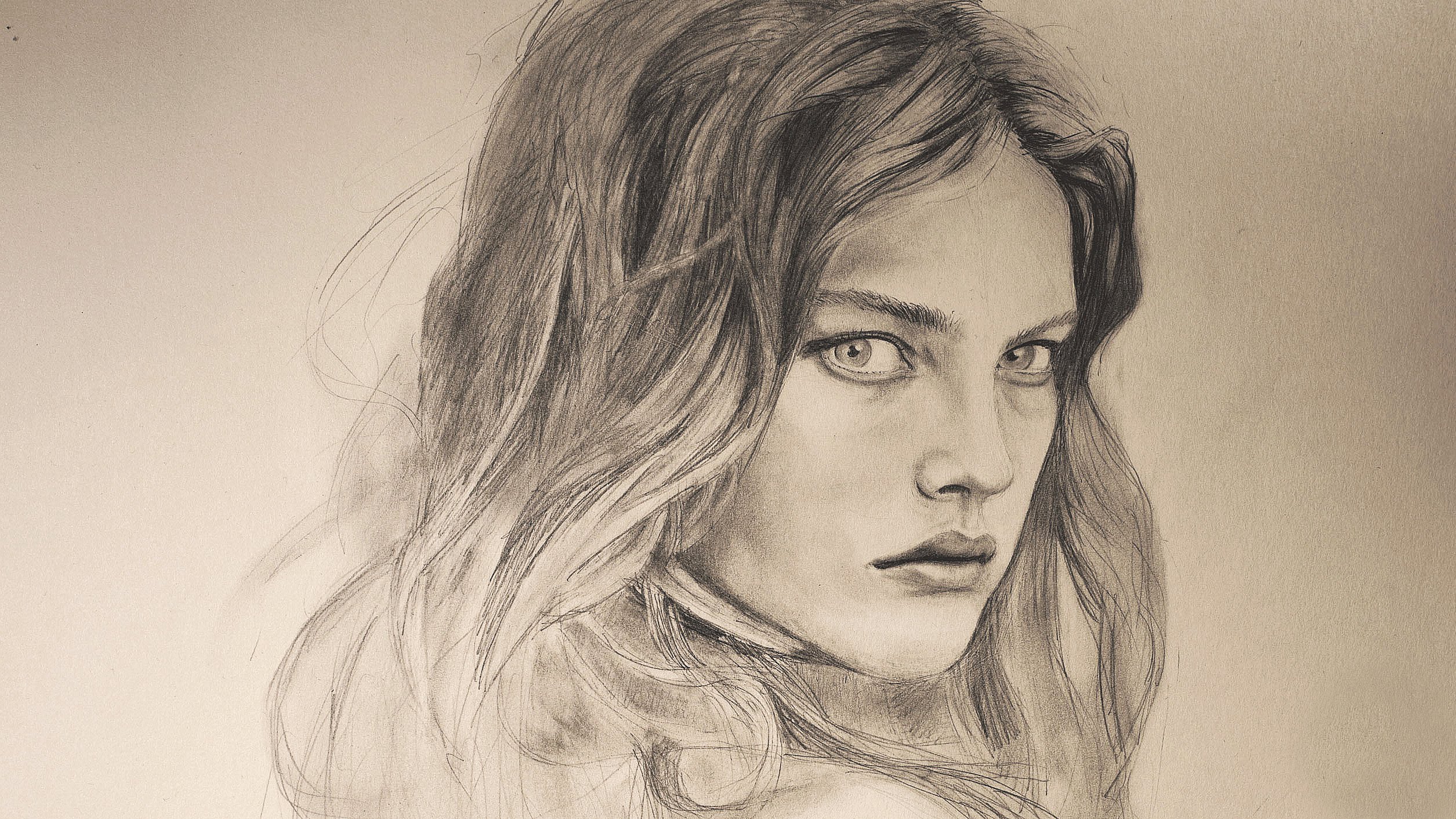 2510x1412 How To Draw A Realistic Face Time Lapse Natalia Vodianova
