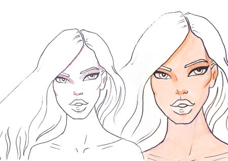 450x318 How To Draw Skin Shadows I Draw Fashion