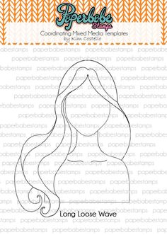 236x332 Mixed Media Templates Profile Face Mini By Paperbabestamps