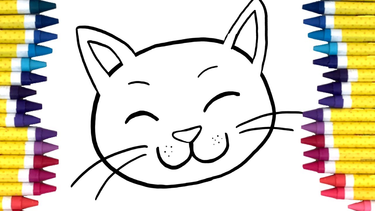 1280x720 How To Draw A Cat Face Easy Drawing