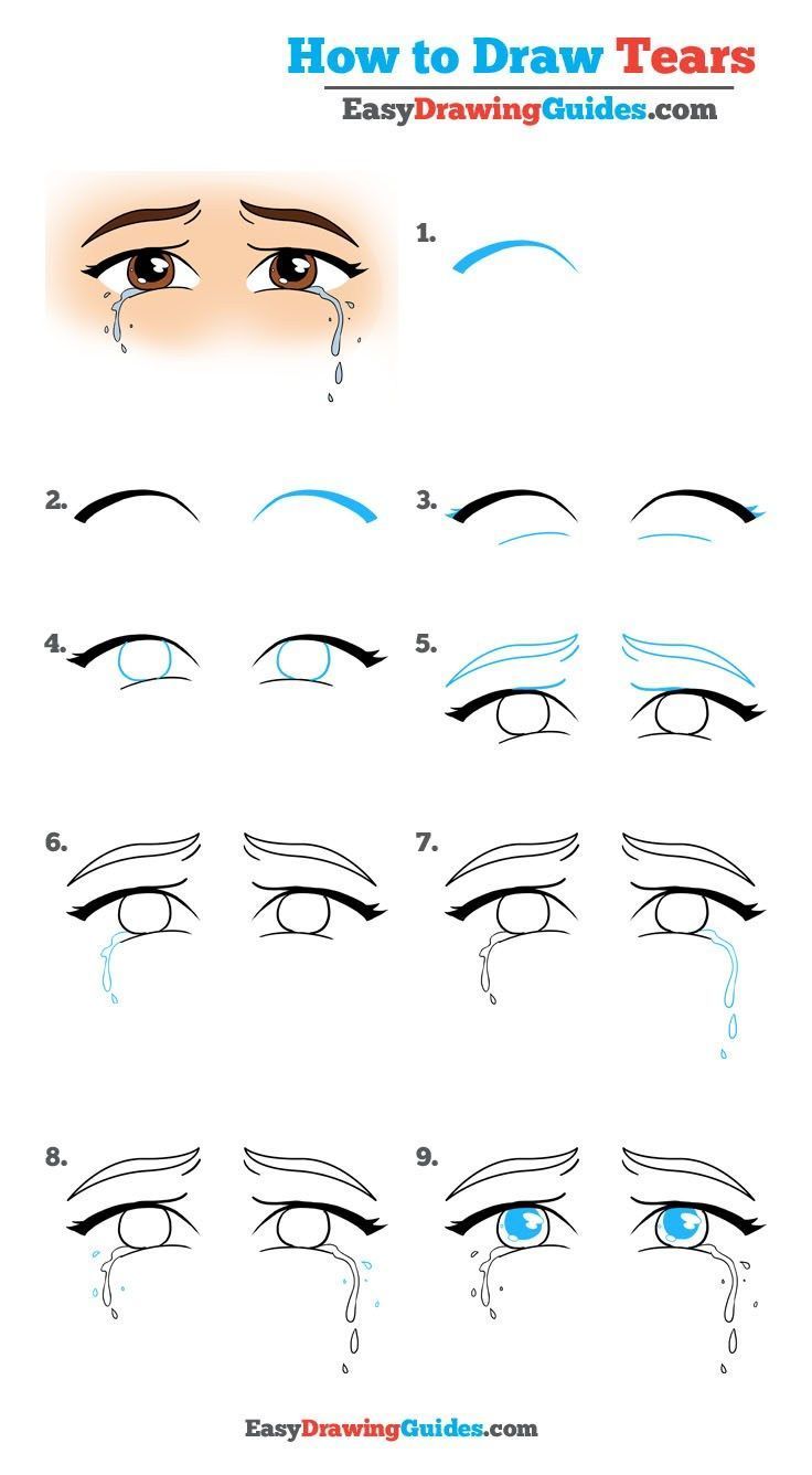 736x1336 How To Draw Tears Really Easy Drawing Tutorial Easy Drawing