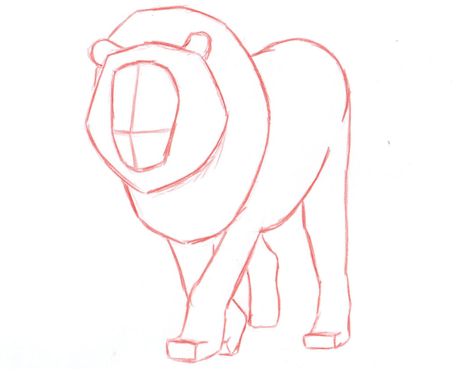 1500x1190 How To Draw Lion Face Archives