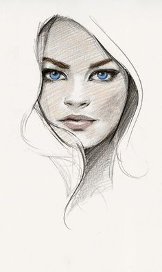236x396 How To Draw Face Girl Profile. Video Tutorial Quick Sketch