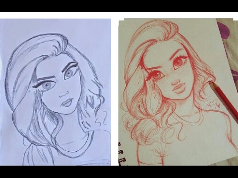 480x360 Face Drawing, Diy, Sketch, How To Draw, Kids, Art, Tutorials,girl