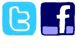 300x200 Facebook And Twitter Logo