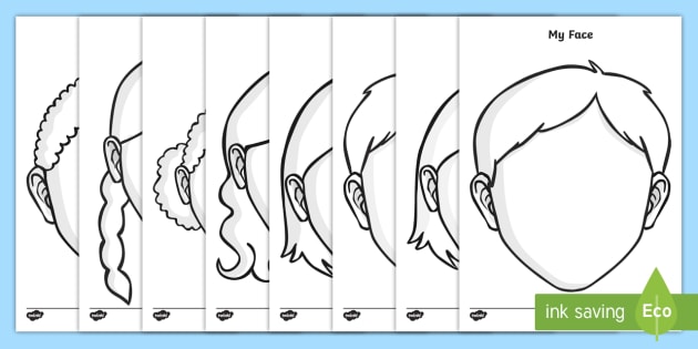 Faces Templates Drawing at GetDrawings | Free download