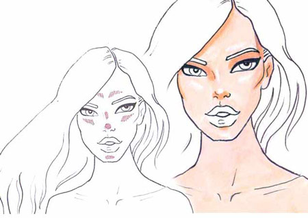 450x318 How To Draw Skin And How To Draw Shadows Step By Step Tutorial