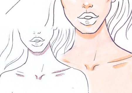 450x318 How To Draw Skin Shadows I Draw Fashion