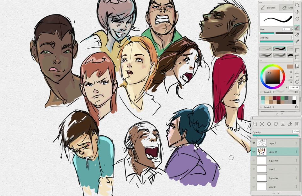 960x624 Draw Character Facial Expressions (1)