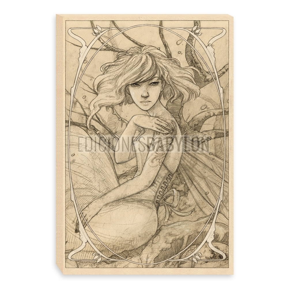 1000x1000 Pale Faerie Drawing (Canvas)