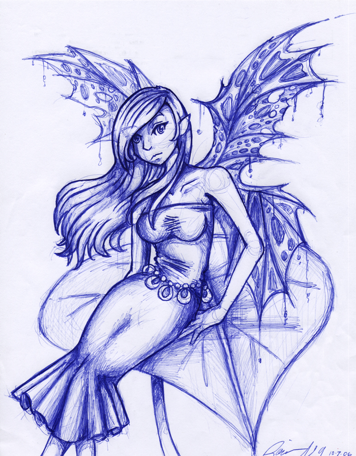 700x895 Random Fairy Drawing By Meekrab