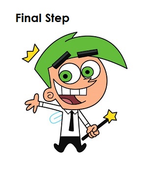 300x388 How To Draw Cosmo (The Fairly Oddparents)