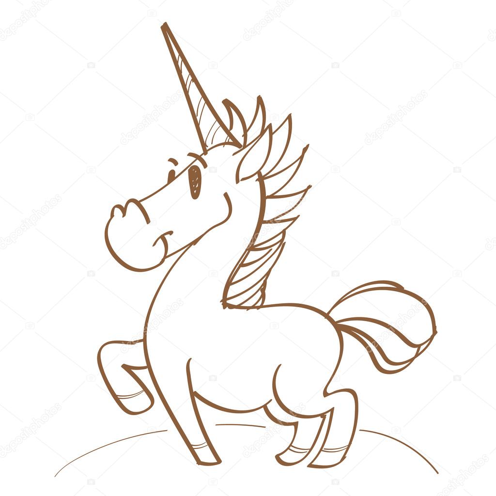 1024x1024 Unicorn In A Meadow, Colorful Logo Cartoon Style, Fairy Tale
