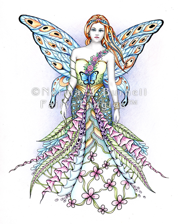 713x900 Fairy Tangles New Fairy 8x10 Inch Drawing Angel