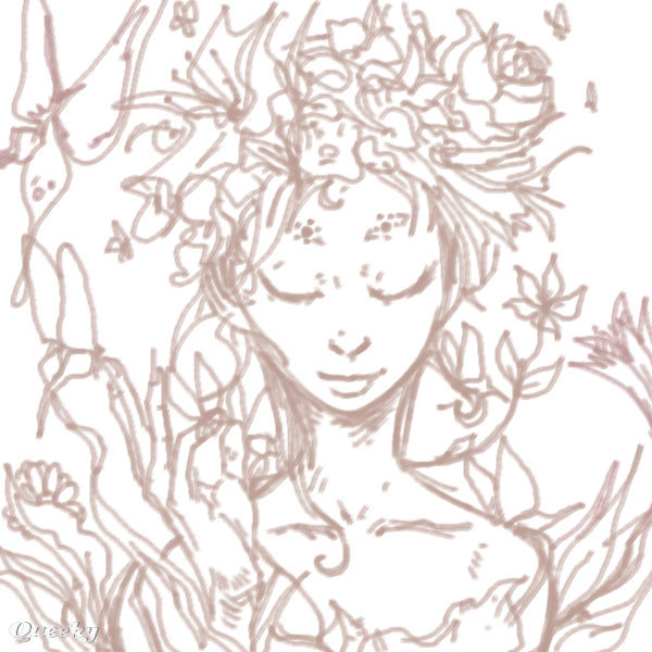 600x600 Flower Fairy A Character Speedpaint Drawing By Pppman