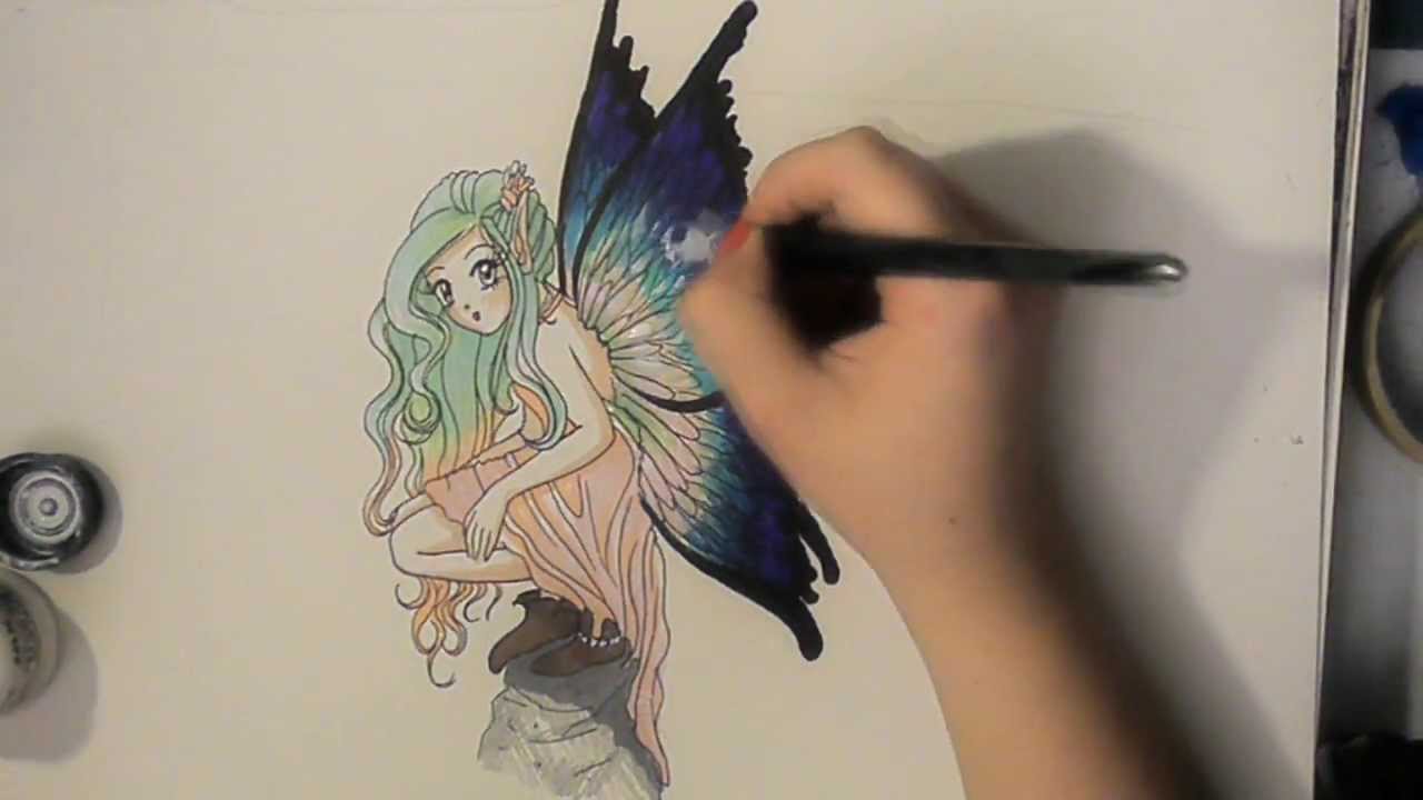 1280x720 Drawing A Fairy