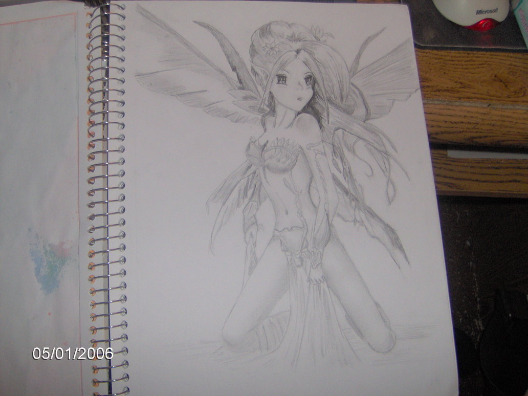 1032x774 Fairy Pencil Drawing By Angelskiss2007