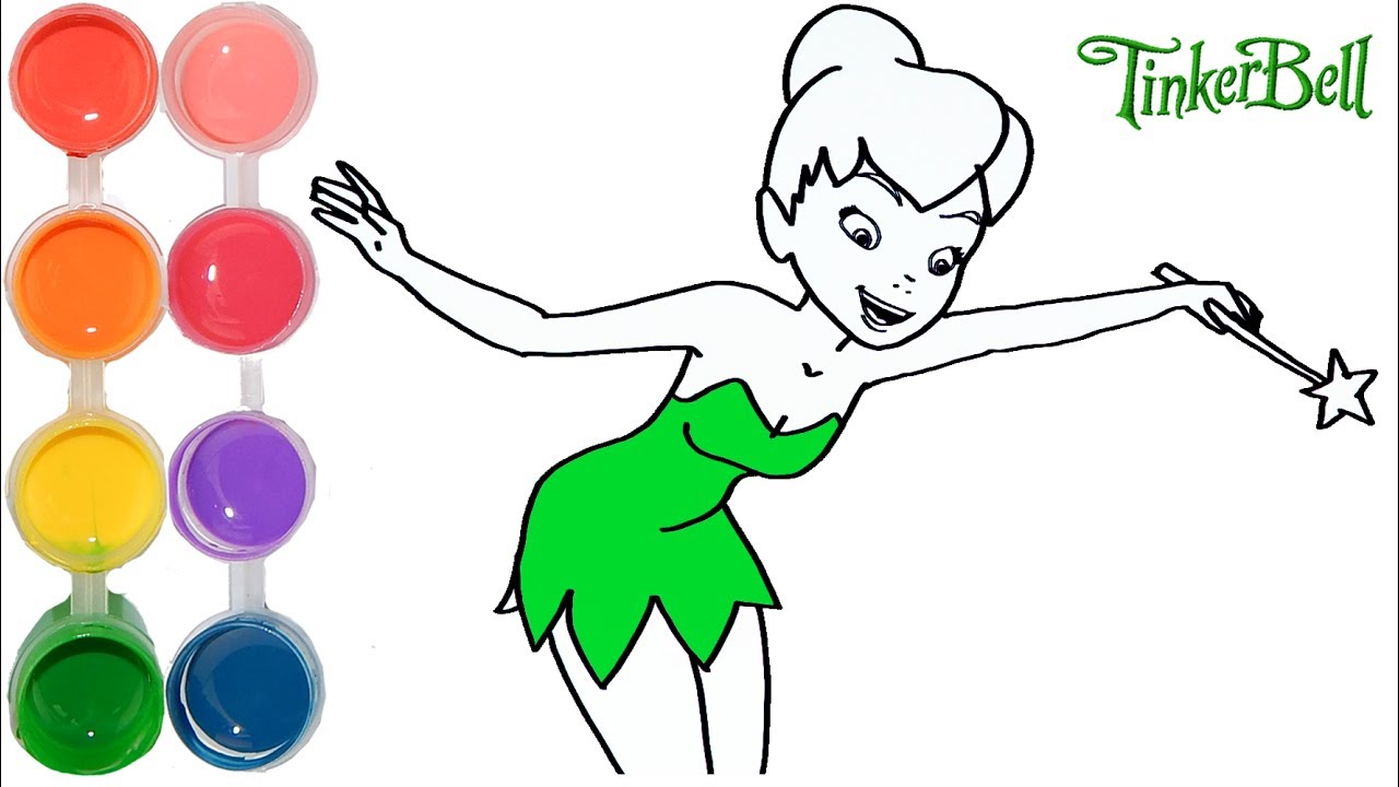1280x720 How To Draw Amp Color Tinker Bell Fairy Princess Drawing