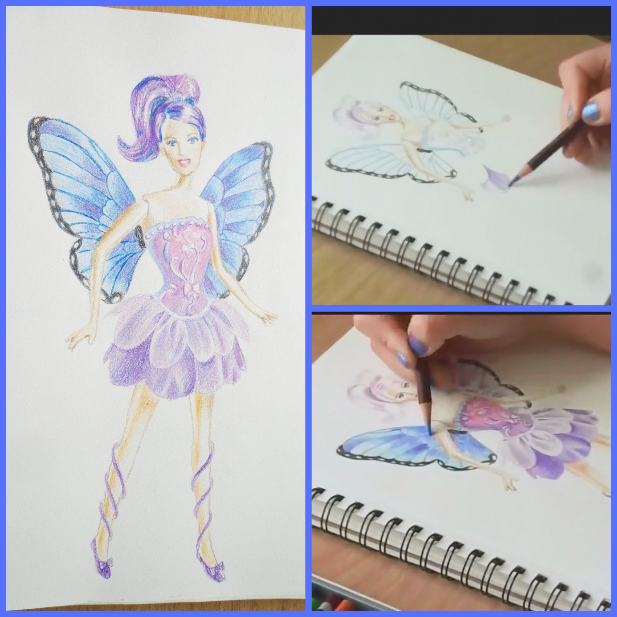2000x2000 Speed Drawing Of A Fairy Princess Barbie Doll