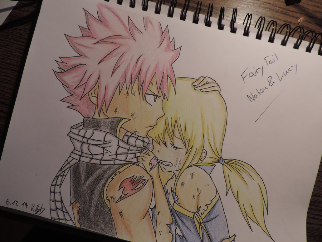 1032x774 Drawing Fairy Tail Lucy And Natsu By Tak17hiro