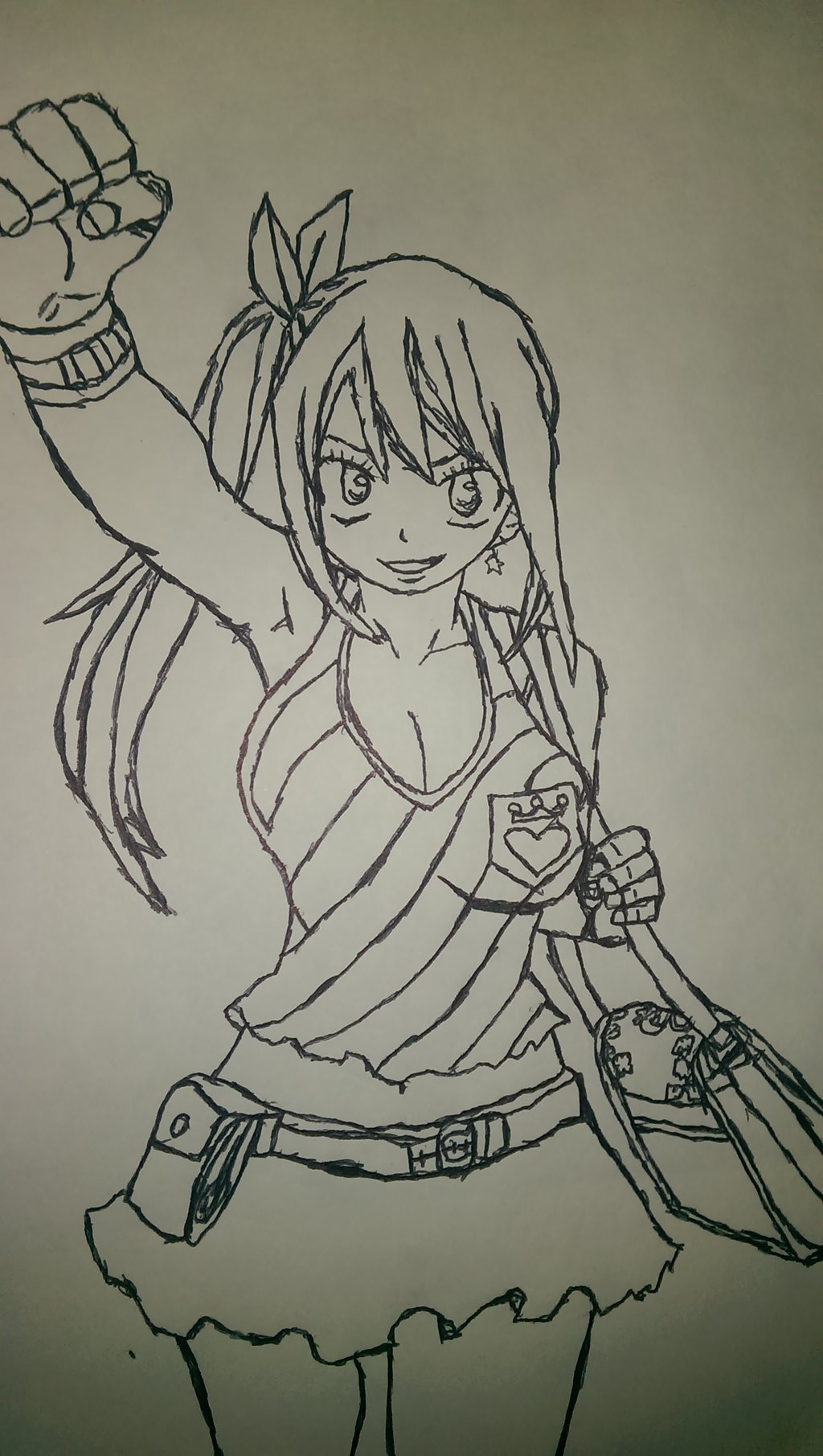 1024x1811 Fairy Tail Lucy Heartfilia Manga Drawing By Sombrerosunday