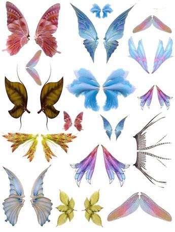 345x456 Free Printable Fairy Wings