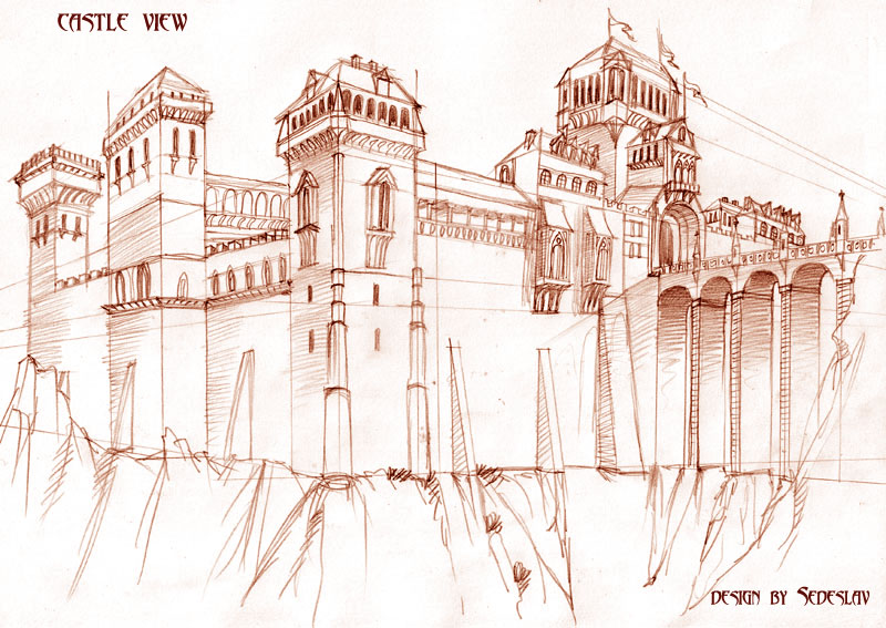800x567 Fantasy Castles Drawings And Fantasy Castle By Sedeslav