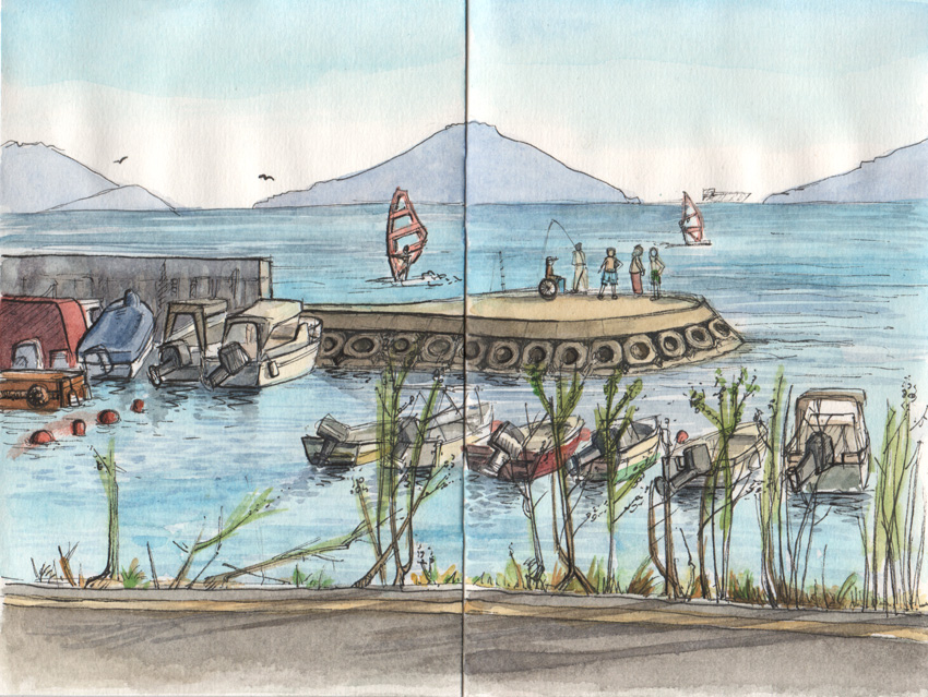 850x639 Ink Drawing Sketching Istanbul