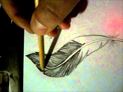 480x360 Tutorial Lead Smudging Technique + Speed Drawing Falling