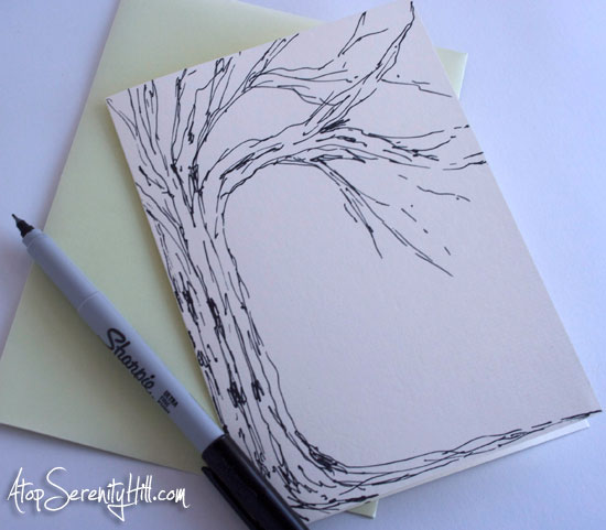 550x481 Falling Leaves Greeting Card