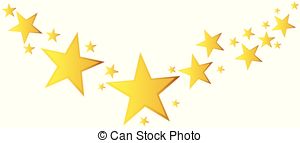 300x143 Gold Shooting Stars On Abstract Dark Background Clip Art Vector