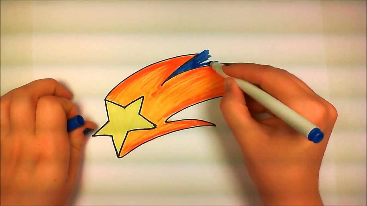 1280x720 Learn How To Draw An Easy Shooting Star