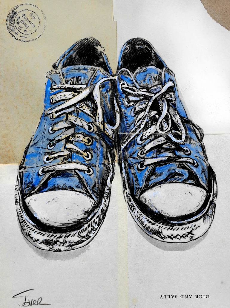 770x1033 Saatchi Art Falling Stars (((Sold)) Drawing By Loui Jover