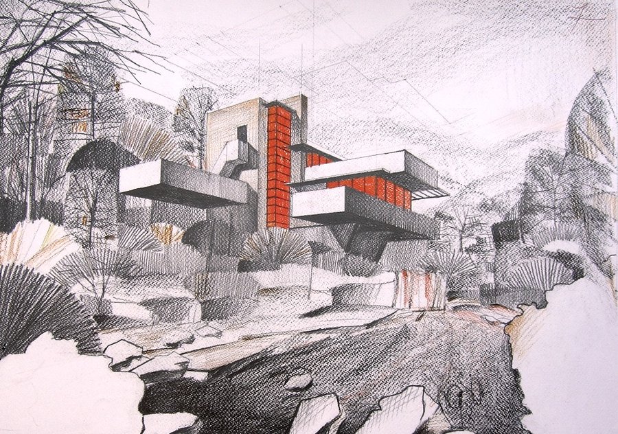 900x632 Falling Water By Thedreameater