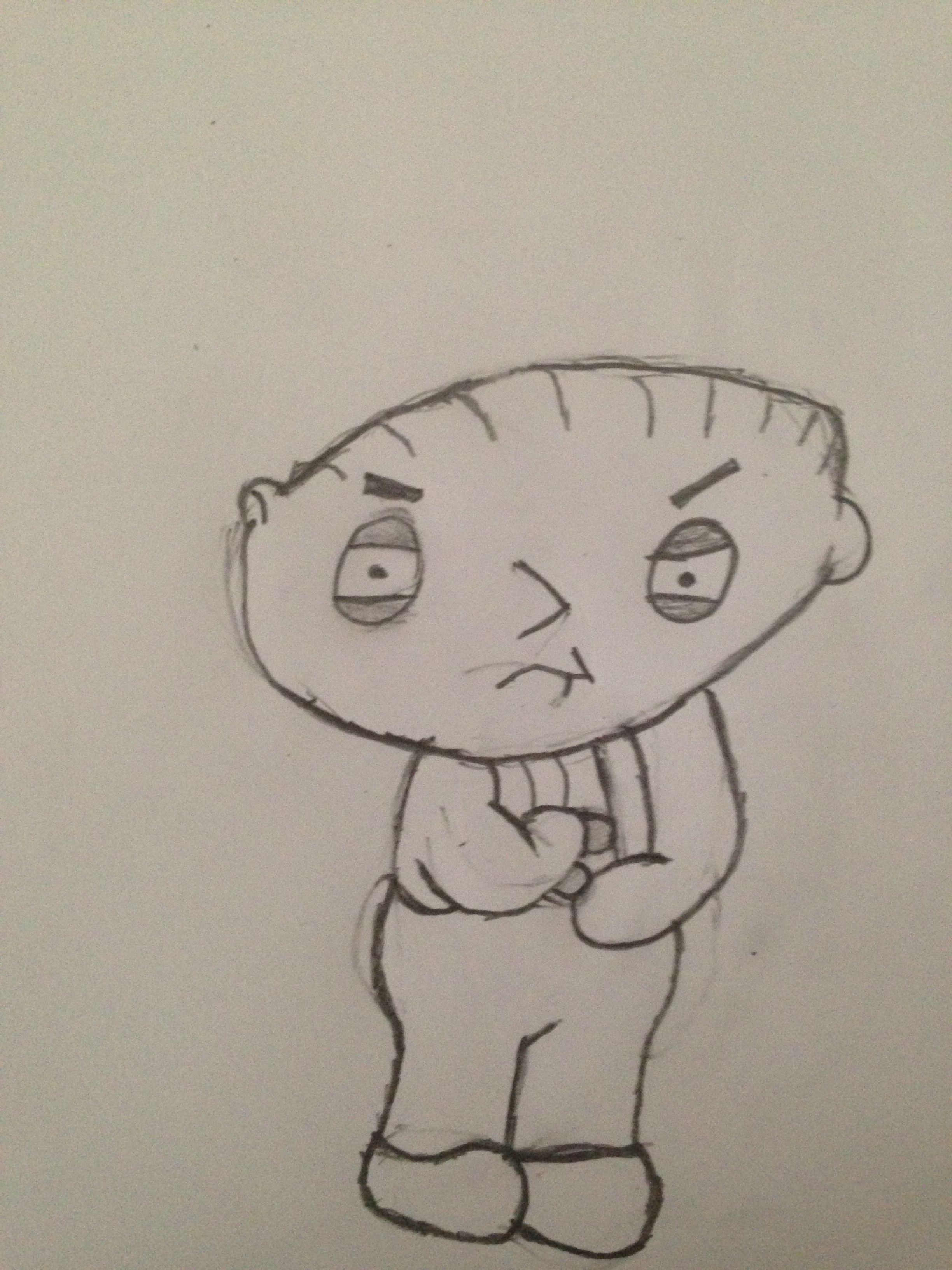2448x3264 Stewie Close Up (Family Guy) Pencil Sketches