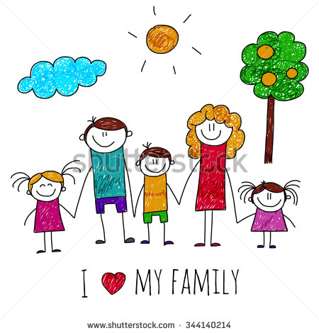 450x470 How To Draw Love Family
