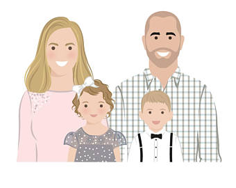 340x270 Family Drawing Etsy